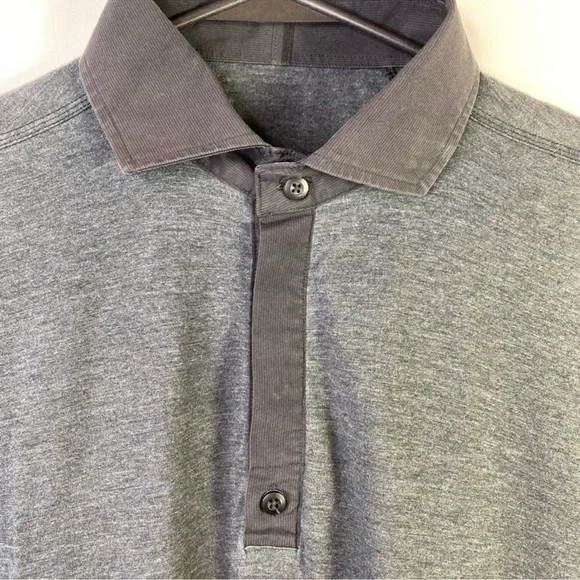 lululemon athletica Men's Gray Polo Shirt - Picture 10 of 12